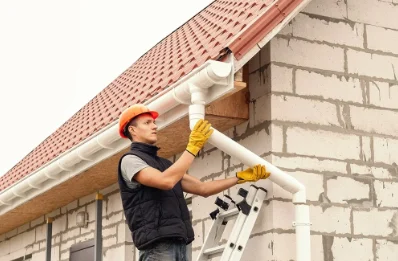 Pose et remplacement de gouttières à Villadin